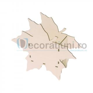 Cutie din lemn decorativa - model Leaf