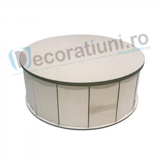 Cutie din lemn decorativa - model Round