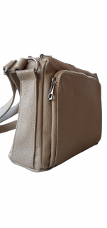 Geanta Dama Piele Naturala Bej Eca G04144