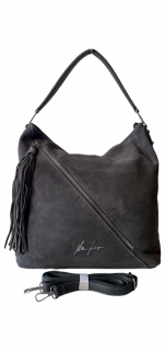 Geanta Dama Piele Naturala Gri Miky G04169