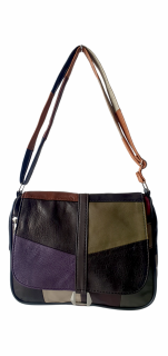 Geanta Dama Piele Naturala Multicolora Emi G04028