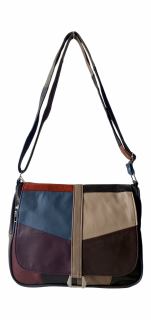 Geanta Dama Piele Naturala Multicolora Emi G04029
