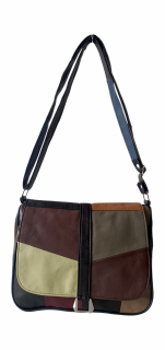 Geanta Dama Piele Naturala Multicolora Emi G04032