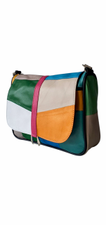 Geanta Dama Piele Naturala Multicolora Emi G04260