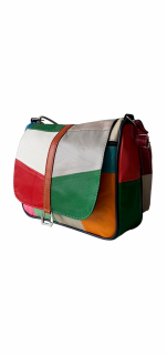 Geanta Dama Piele Naturala Multicolora Emi G04261