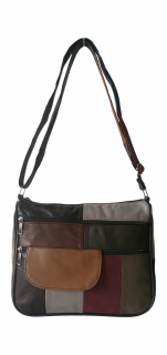 Geanta Dama Piele Naturala Multicolora Ruxandra G04045