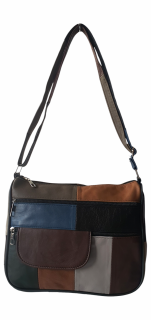 Geanta Dama Piele Naturala Multicolora Ruxandra G04048