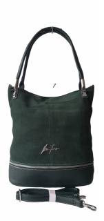 Geanta Dama Piele Naturala Verde Alina G04119