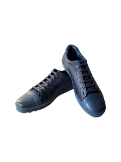 Pantofi Casual Barbati Piele Naturala Gitanos Bleumarin Stelian B00232