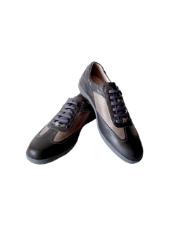 Pantofi Casual Barbati Piele Naturala Gitanos Gri Vladimir B00218