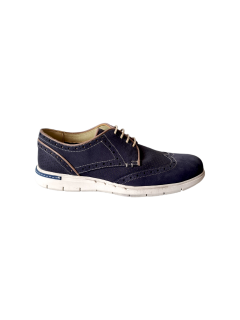 Pantofi Casual Barbati Piele Naturala Otter Bleumarin Nicolai B00215