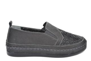 Pantofi Casual Piele Naturala Gitanos Negri Tereza D02081