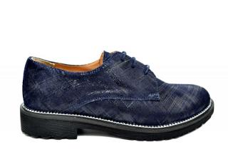 Pantofi Oxford Piele Naturala Prego Bleumarin Orana D01742