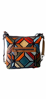Rucsac  Dama Piele Naturala Multicolora Georgiana G04280