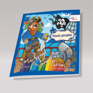 Carte de colorat si povesti - Insula Piratilor