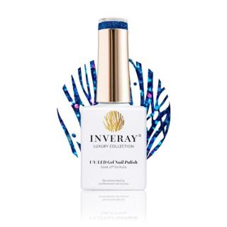 Inveray UV LED Gel Nail Polish Luxury Collection N  161 AQUAMARINE SPARKLE