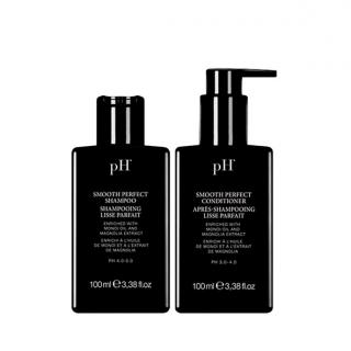 Travel Kit Smooth Perfect, disciplinant pentru par rebel, pH Laboratories, 2x100 ml