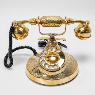 Telefon vintage din alama   Bronze