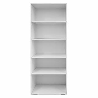 Dulap biblioraft  dublu cu rafturi,  pal alb , 800 x  380 x 2000 mm