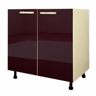 Masca chiuveta  bucatarie Napoli Damson, Vanilie/ usi MDF Damson, 80x52x82cm