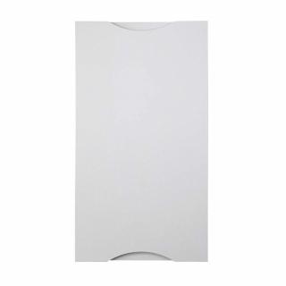 Roma- Corp superior 40 cm , pal alb / MDF Gri deschis , 40 x 32 x 72 cm