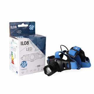 Lanterna de cap, reglabila, Q5 3xAAA, ABS + Aluminiu