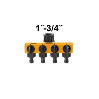 Ramificatie, distribuitor cu 4 Robineti 1  -3 4