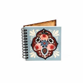 Agenda 10x10 pictata cu motiv floral