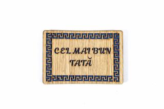 Felicitare personalizata din lemn - Cel mai bun tata