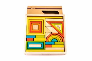 Puzzle din figuri geometrice - jucarii Montessori