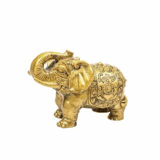 Statueta Feng Shui elefant cu trompa ridicata pentru prosperitate