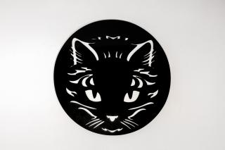 Tablou cu o pisica - negru