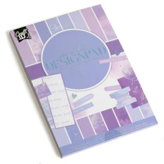 Blocul de hârtie pentru scrapbooking A5 24 de coli violet