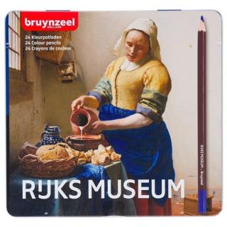 Creioane colorate bruynzeel  Jan Vermeer 24 de bucăți (set)