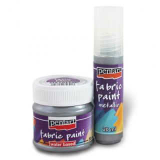 Culoare pentru textil metalic - 20 ml (culoare pentru textil)