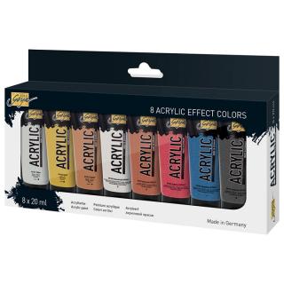 Culori acrilice Solo Goya Effect / set 8 x 20 ml (culori)