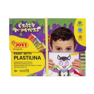 JOVI set Crazy Monsters - pictură cu plastilină