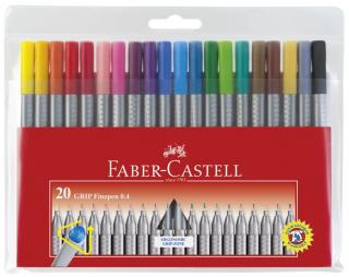 Marker Gripfinepen 0.4 mm - 20 culori (markeri Faber Castell )