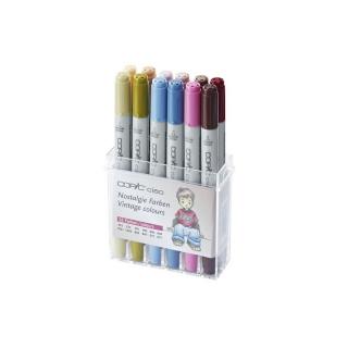 Markeri COPIC Ciao Vintage Colours - set 12 buc (carioci COPIC)