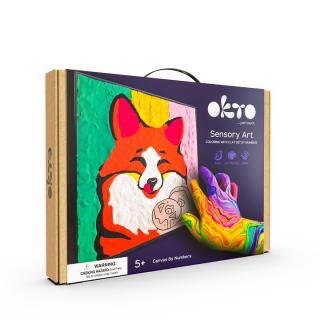 OKTO pictură cu masă autoîntărită 30 x 30 cm Fox