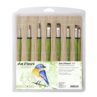 Pensule pentru pictură da Vinci pentru utilizarea în școli sau hobby - set de 8 produse ()