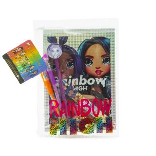 RAINBOW HIGH notebook holografic cu papetărie