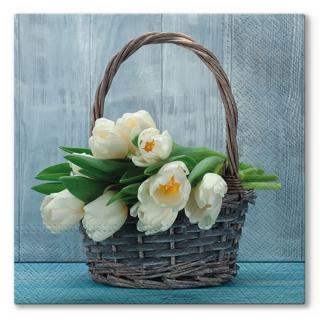 Șervețele pentru decoupage Tulips in the Basket - 1 piesă