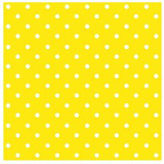 Șervețele pentru decoupage Yellow Dots - 1 piesă (Șervețele)