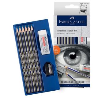 Set pentru schițare Faber-Castell - 8 piese (set schitare)