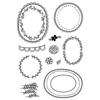 Ștampile transparente - rame (stampile silicon)