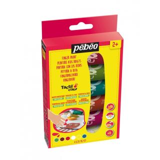 Vopsele pentru degete Pebeo Tactilcolor 6 x 20 ml (culori)