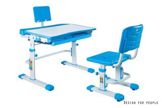 Birou si scaun de birou pentru copii CANDI albastru