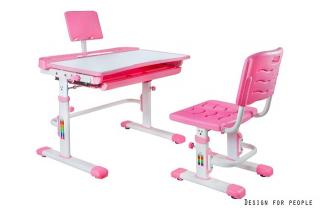 Birou si scaun de birou pentru copii CANDI roz