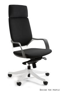 Scaun de birou ergonomic APOLO alb cu negru